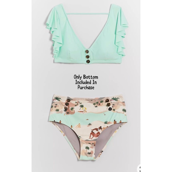 Anthropologie Way To Norway Bikini Bottoms New L - Picture 6 of 9